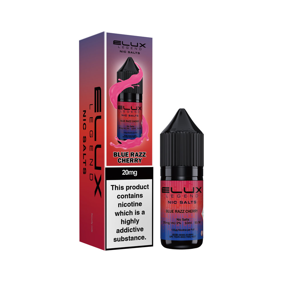 Elux Nic Salts 10ml Blue Razz Cherry 20mg