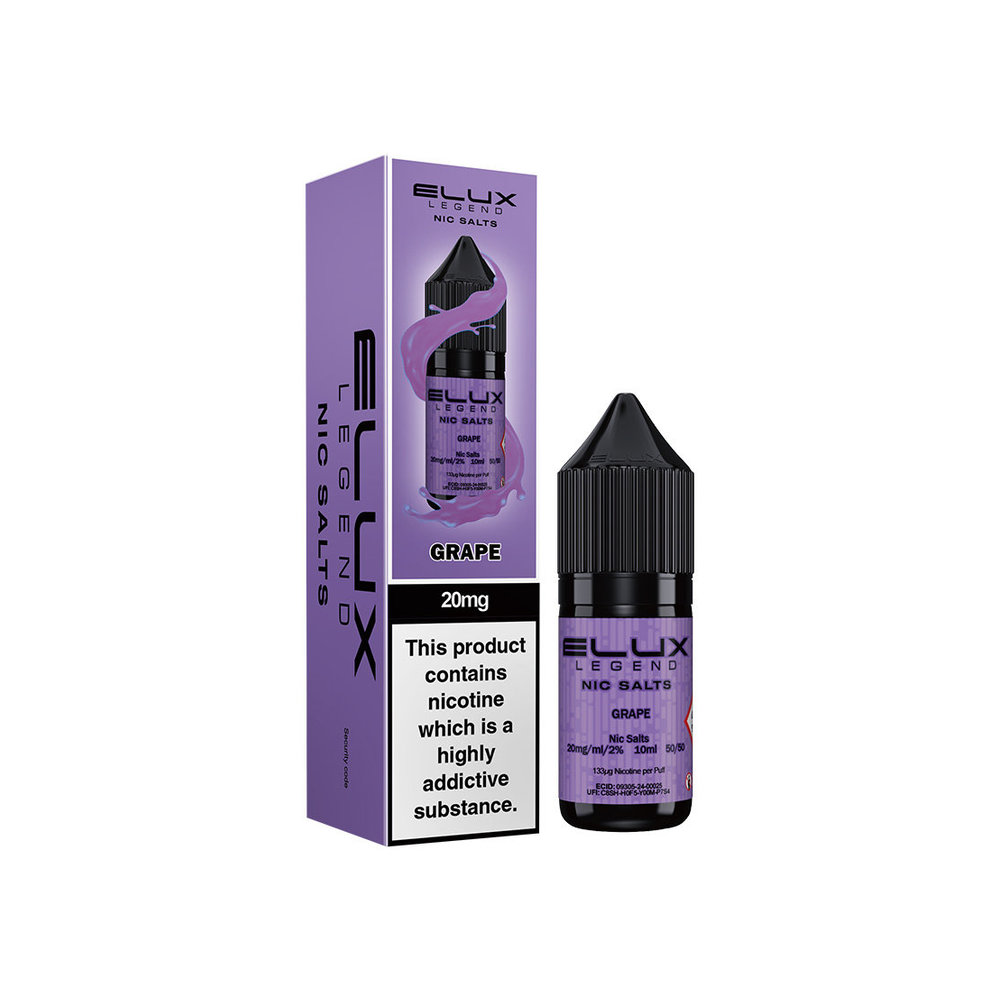 Elux Nic Salts 10ml Grape 20mg