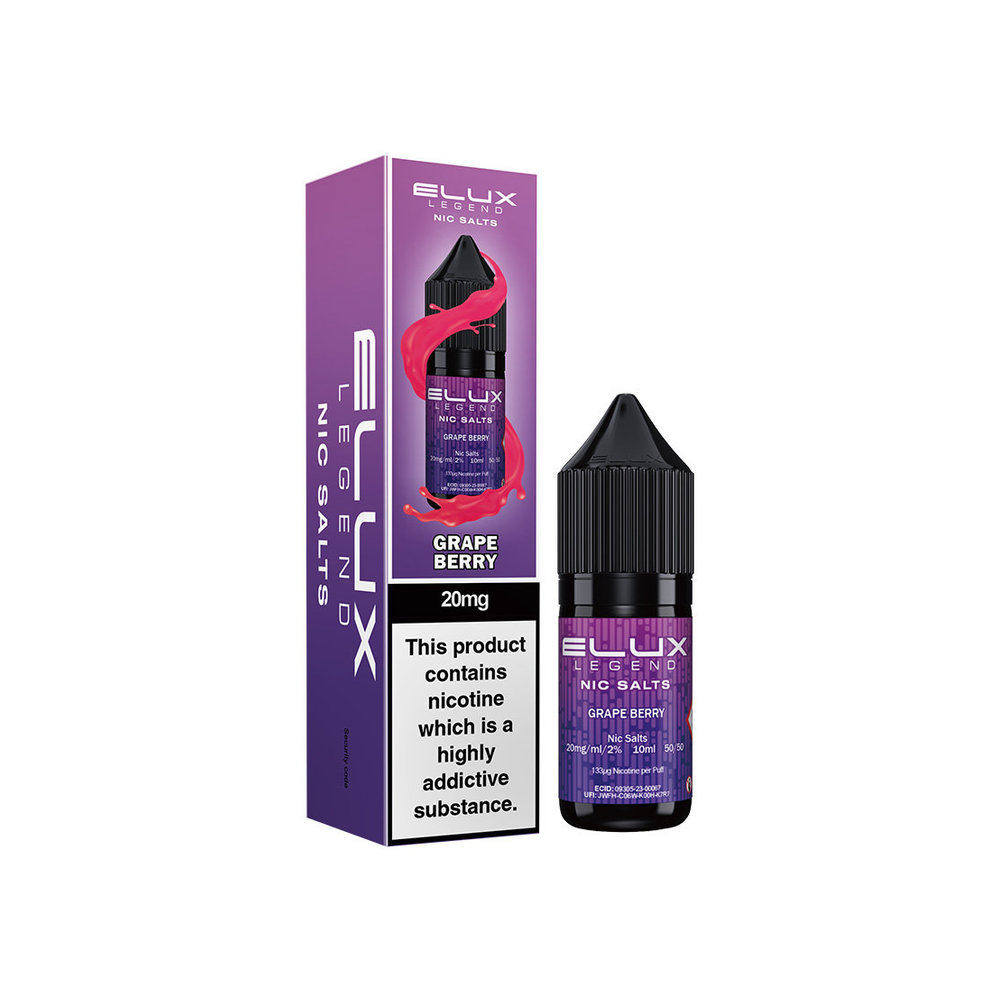 Elux Nic Salts 10ml Grape Berry 20mg