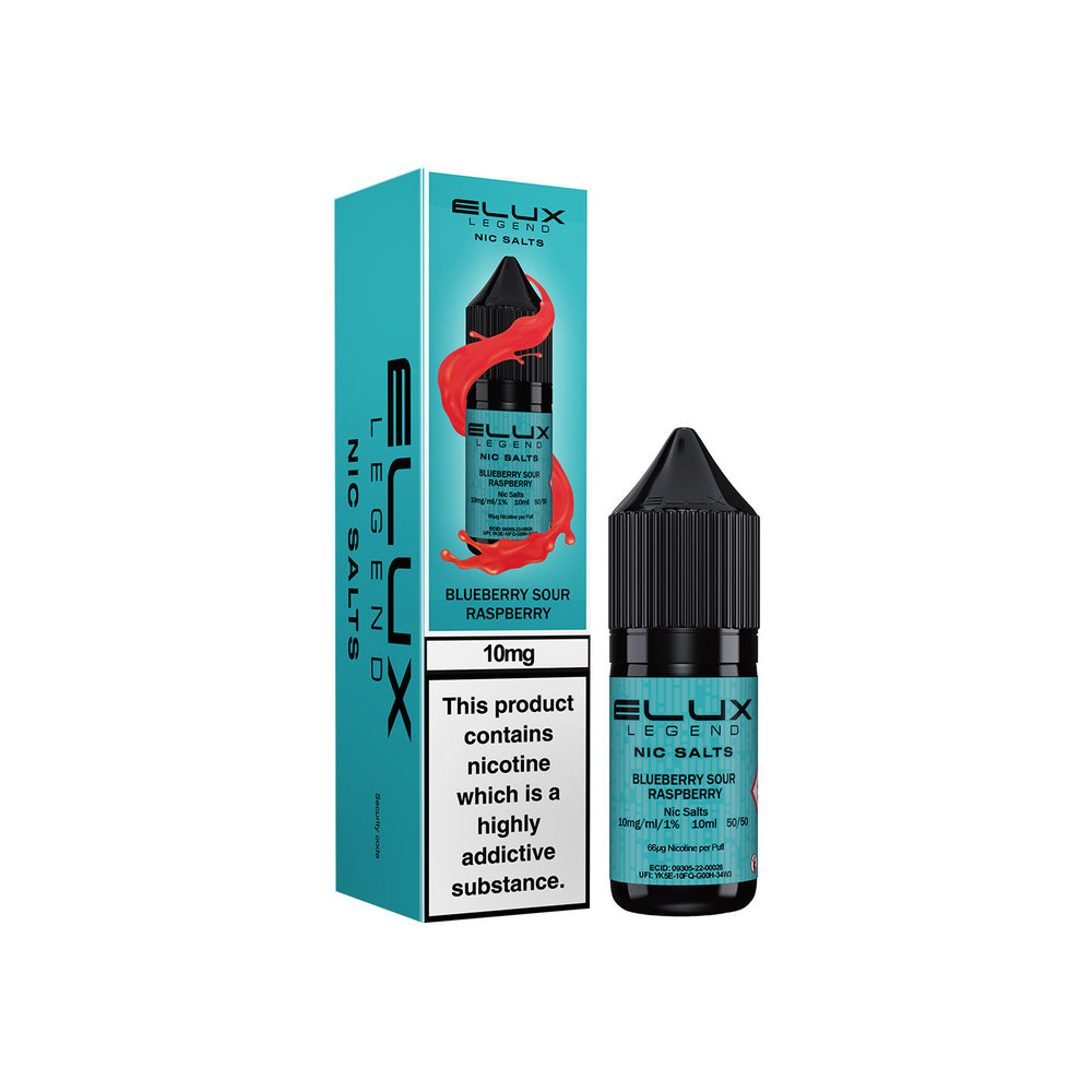 Elux Nic Salts 10ml Blueberry Sour Raspberry 10mg