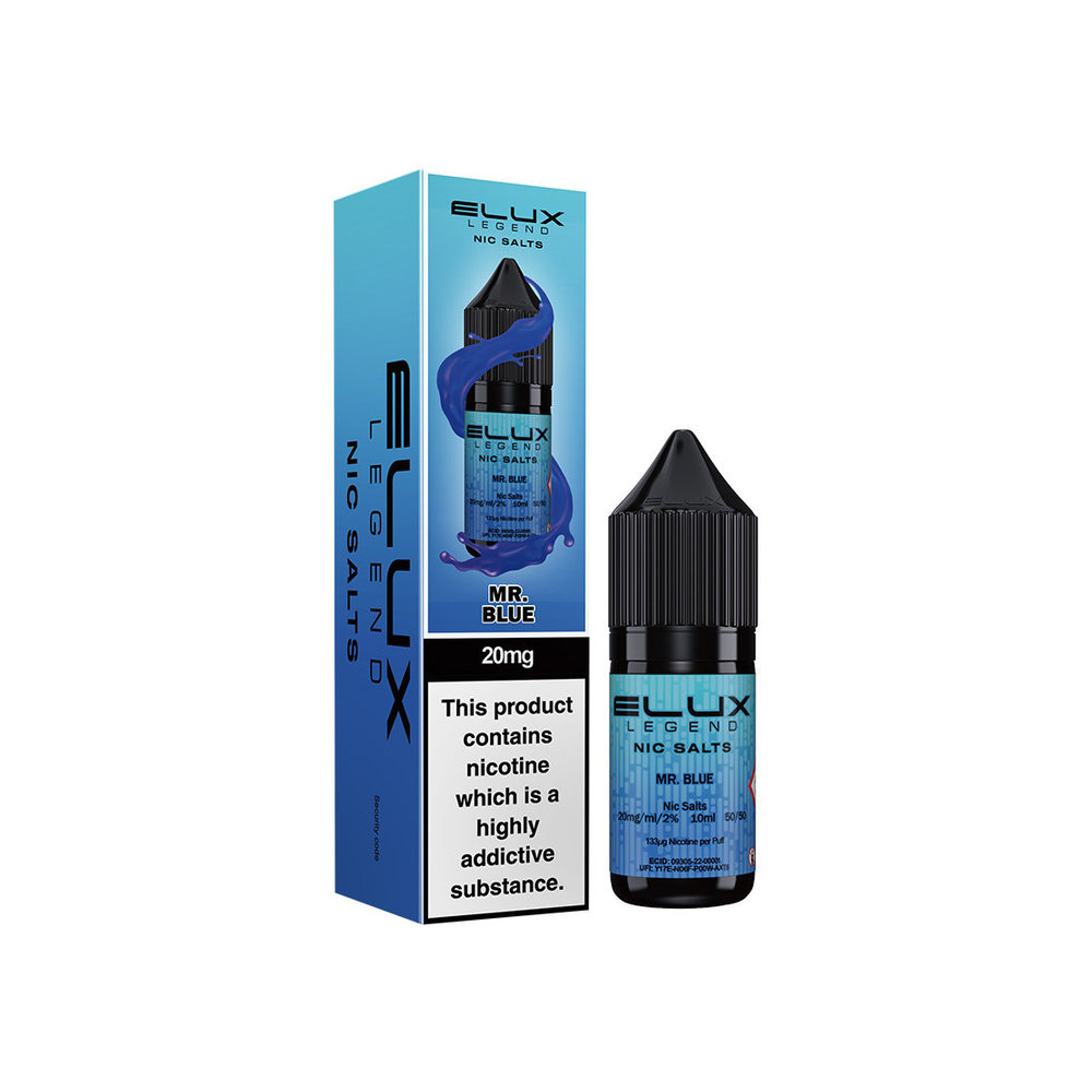 Elux Nic Salts 10ml Mr Blue 20mg