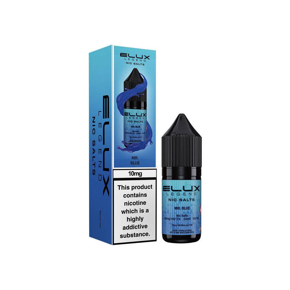 Elux Nic Salts 10ml Mr Blue 10mg