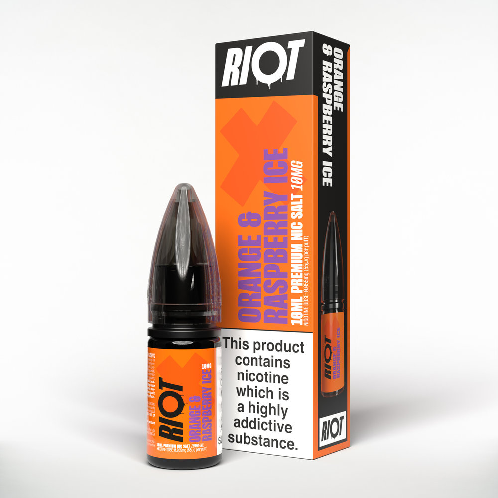 Riot X Salts Orange & Raspberry Ice 10mg