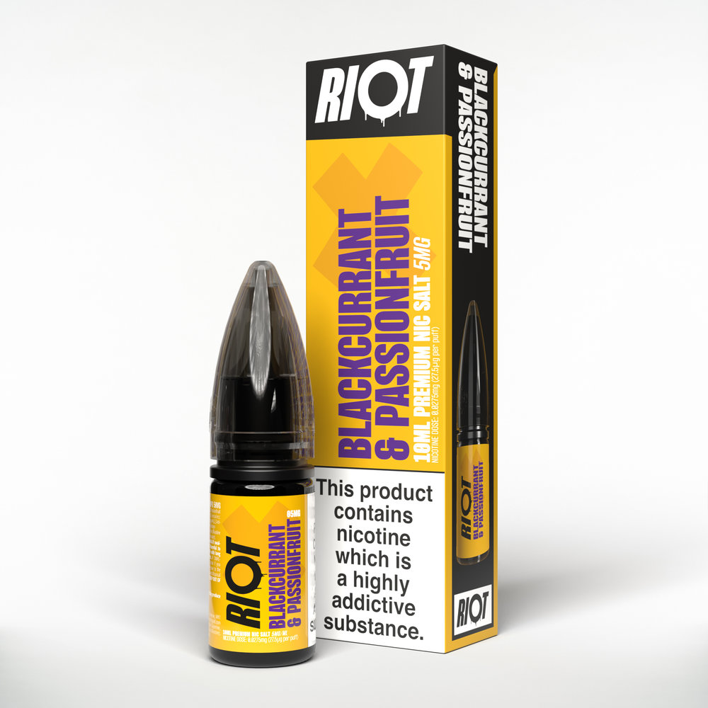 Riot X Salts Blackcurrant & Passionfruit 5mg