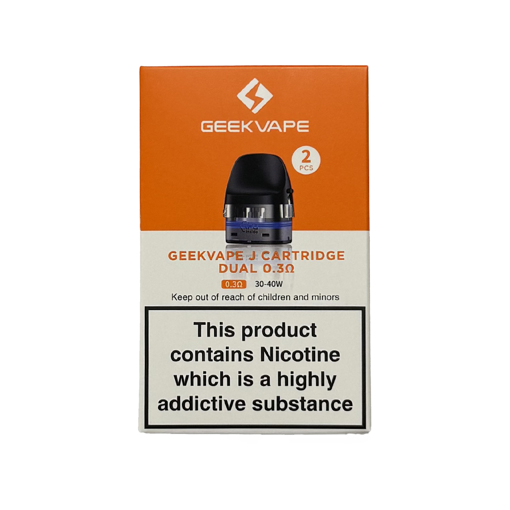 Geekvape J 2ml Replacement Pods (Pack Of 2) 0.3Ohm