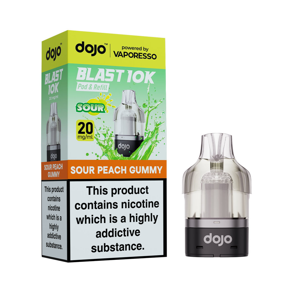 Dojo Blast 10k Refill Sour Peach Gummy