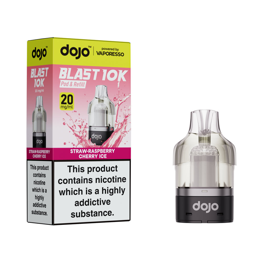 Dojo Blast 10k Refill Straw-Raspberry Cherry Ice