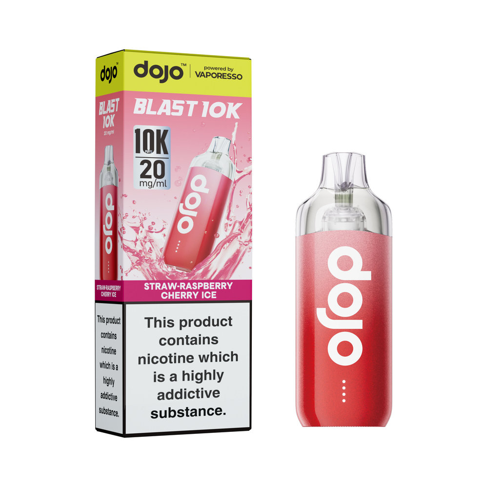 Dojo Blast 10k Device Straw-Raspberry Cherry Ice
