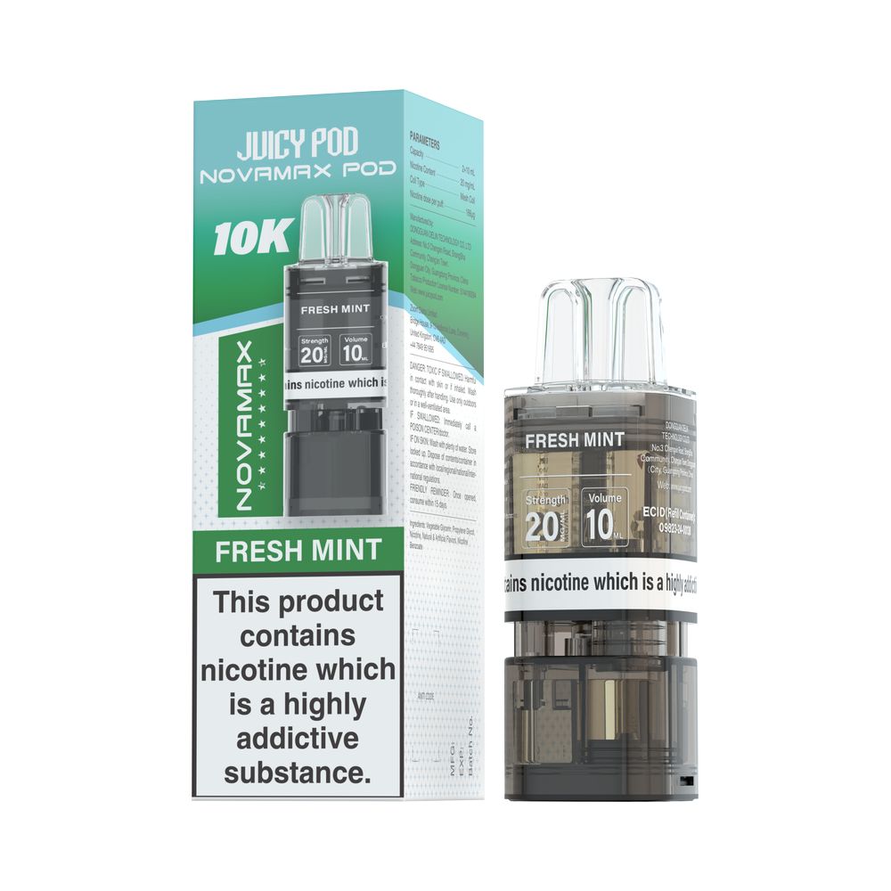 Juicy Pod Novamax 10K Refill Fresh Mint