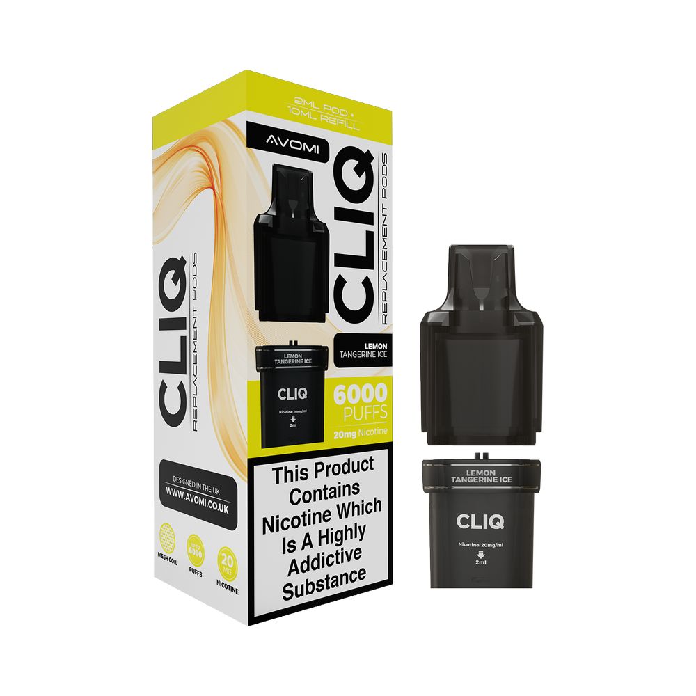 Avomi Cliq Replacement Prefilled Pod Lemon Tangerine Ice