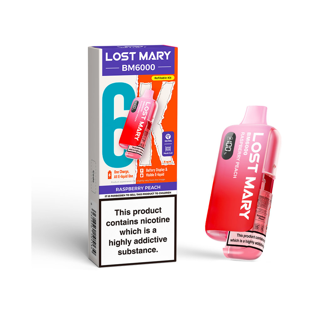 Lost Mary BM6000 Device Raspberry Peach