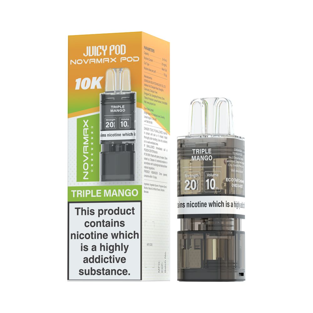 Juicy Pod Novamax 10K Refill Triple Mango